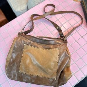 HOBO Brown Leather Shoulder or Crossbody Bag